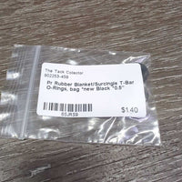 Pr Rubber Blanket/Surcingle T-Bar O-Rings, bag *new
