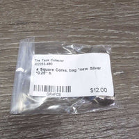 4 Square Corks, bag *new
