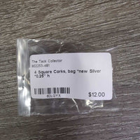 4 Square Corks, bag *new
