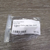 2 Square Corks, bag *new

