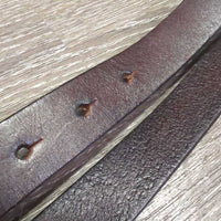 Leather Belt, metal heart buckle, keeper, tags *new, mnr scuffs
