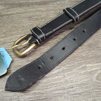 Fancy Stitch Rsd Leather Belt, attached keeper, tags *new, mnr scuffs
