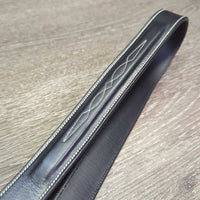 Fancy Stitch Rsd Leather Belt, attached keeper, tags *new, mnr scuffs
