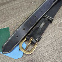 Fancy Stitch Rsd Leather Belt, attached keeper, tags *new, mnr scuffs
