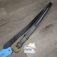 Fancy Stitch Rsd Leather Belt, attached keeper, tags *new, mnr scuffs
