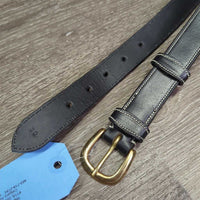 Fancy Stitch Rsd Leather Belt, attached keeper, tags *new, mnr scuffs
