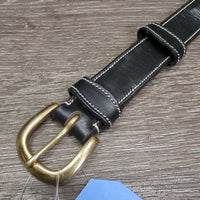 Fancy Stitch Rsd Leather Belt, attached keeper, tags *new, mnr scuffs
