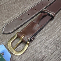 Fancy Stitch Rsd Leather Belt, attached keeper, tags *new, mnr scuffs

