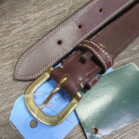 Fancy Stitch Rsd Leather Belt, attached keeper, tags *new, mnr scuffs
