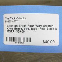 Four Way Stretch Knee Brace, bag, tags *new
