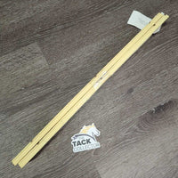 2 Plastic Keyhole Track Jump Standard Attachments *gc, 1 broken end, discoloured, scuffed, mnr dirt, stains
