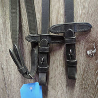 Rsd/Padded Monocrown - Adjustable Bridle, Rubber Web Reins *xc/like new, clean, film, NO flash
