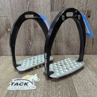Wide Base Stirrup Irons, spiked beds, box *new
