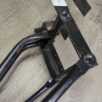 Hangning Foldable Saddle Rack *gc, dirt, rust, bent, chipped paint
