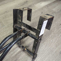Hangning Foldable Saddle Rack *gc, dirt, rust, bent, chipped paint
