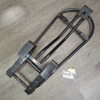 Hangning Foldable Saddle Rack *gc, dirt, rust, bent, chipped paint
