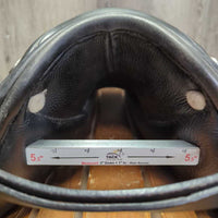 17.5 MW *5.5" Arabian Saddle Co Ellipse Dressage Saddle, curb/pommel strap, Rear Gusset Panels, Adjustable Stirrup Bars, Hoop Tree, Long Front Pencil Blocks, Wool Flocking, Flaps: 15.5":L x 11.5W Serial #: 3641 08 08 (LR119) K 17 1/2 T
