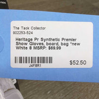 Pr Synthetic Premier Show Gloves, board, bag *new
