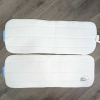 2 Fleece No Bow Leg Quilts *vgc/gc, clean, pilly, dingy, mnr puckers, creases, stains, hair
