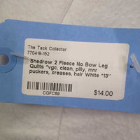 2 Fleece No Bow Leg Quilts *vgc, clean, pilly, mnr puckers, creases, hair
