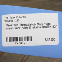 Western Throatlatch Only *vgc, clean, mnr rubs & stains

