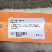 1 ONLY Sheepskin Halter Cover *xc/vgc, clean, mnr dirt?stains

