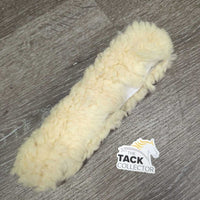 1 ONLY Sheepskin Halter Cover *gc, v.stiff, clumpy, stiff, UNSTITCHED velcro
