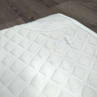 Thick Quilt Jumper Saddle Pad *gc, dingy, dirty, rubs, stains, hair, cut tabs
