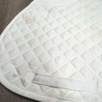 Thick Quilt Jumper Saddle Pad *gc, dingy, dirty, rubs, stains, hair, cut tabs
