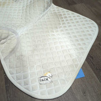 Thick Quilt Jumper Saddle Pad *gc, dingy, dirty, rubs, stains, hair, cut tabs
