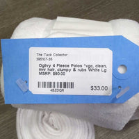 4 Fleece Polos *vgc, clean, mnr hair, clumpy & rubs
