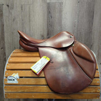 16 XW *6" Stubben Edelweiss C.S. Junior CC Saddle, 1 Billet Guard, Pink Fleece Camo Cover, Med Front Blocks, Wool Flocking, Flaps: 12"L x 12"W Serial: U386032 32
