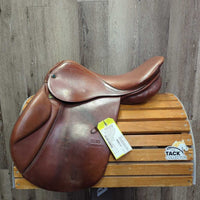 16 XW *6" Stubben Edelweiss C.S. Junior CC Saddle, 1 Billet Guard, Pink Fleece Camo Cover, Med Front Blocks, Wool Flocking, Flaps: 12"L x 12"W Serial: U386032 32
