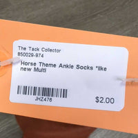 Horse Theme Ankle Socks *like new
