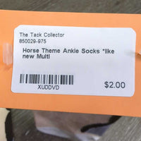 Horse Theme Ankle Socks *like new
