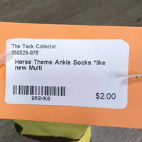 Horse Theme Ankle Socks *like new
