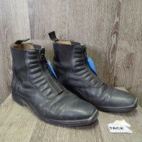 Pr Paddock Boots, zips *vgc/gc, clean, threads, mnr dirt, scuffed toes, wavy els
