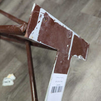 "HiQual" Wall Mount Hvy Metal Folding Saddle Rack *gc, dirt, residue, scuffs, bubbled, peeled/chipped, paint
