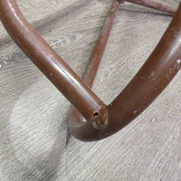 "HiQual" Wall Mount Hvy Metal Folding Saddle Rack *gc, dirt, residue, scuffs, bubbled, peeled/chipped, paint
