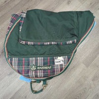 Padded Cordura & Mesh Jump Saddle Carry Storage Bag, Shoulder & Bottom Strap *vgc, mnr dirt, residue, threads & stains
