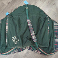 Padded Cordura & Mesh Jump Saddle Carry Storage Bag, Shoulder & Bottom Strap *vgc, mnr dirt, residue, threads & stains
