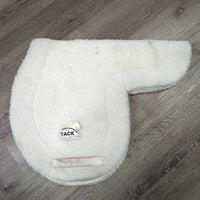 Fleece Fitted Hunter Pad, Quilt Underside *gc, older, sharpie, mnr hair, clumpy, clean, mnr stains, edges; thin/rubs
