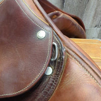 18" MW *5.5" Childeric M CC Saddle, 2 Billet Guards, Tan Childeric Cover, Med Front & Back Blocks, Foam Panels, Flaps: 14"L x 13.5"W 3-1/2 M 18 506 2000 AO
