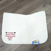 Quilted Jumper Saddle Pad, "Canadian Hunter Derby" *vgc/like new, v.mnr residue, clean
