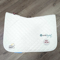 Quilted Jumper Saddle Pad, "Canadian Hunter Derby" *vgc/like new, v.mnr residue, clean
