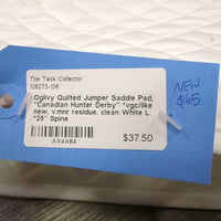 Quilted Jumper Saddle Pad, "Canadian Hunter Derby" *vgc/like new, v.mnr residue, clean
