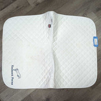 Quilted Baby Saddle Pad, "Landmark" *vgc, residue, clean, mnr seam pulls, stains
