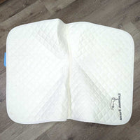 Quilted Baby Saddle Pad, "Landmark" *vgc, residue, clean, mnr seam pulls, stains
