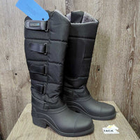 JUNIORS Tall Winter Riding Boots, Fleece Lined, Laces, Box *new

