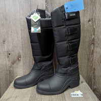JUNIORS Tall Winter Riding Boots, Fleece Lined, Laces, Box *new
